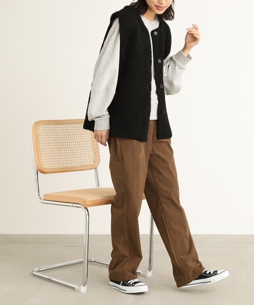 n'OrLABEL（ノアールレーベル）の「『プードルニットジレ』（ベスト・レディース・ブラック/モカ/グレー・1/2）」の18枚目の写真