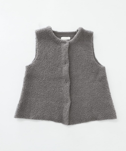 n'OrLABEL（ノアールレーベル）の「『プードルニットジレ』（ベスト・レディース・ブラック/モカ/グレー・1/2）」の4枚目の写真
