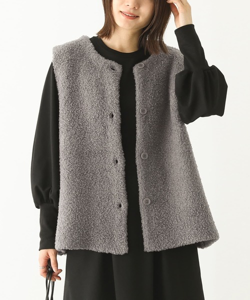 n'OrLABEL（ノアールレーベル）の「『プードルニットジレ』（ベスト・レディース・ブラック/モカ/グレー・1/2）」の16枚目の写真