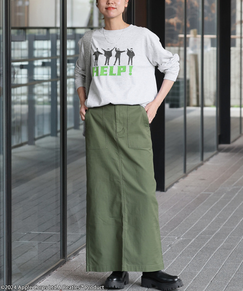 JOURNAL STANDARD relume(ジャーナルスタンダード レリューム)の「《追加》別注【GOOD ROCK SPEED】THE BEATLESロングスリーブTEE(Tシャツ/カットソー・レディース・ブラックミックス/グレー・FREE)」の8枚目の写真