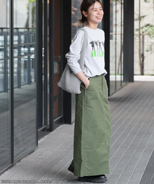 JOURNAL STANDARD relume(ジャーナルスタンダード レリューム)の「《追加》別注【GOOD ROCK SPEED】THE BEATLESロングスリーブTEE(Tシャツ/カットソー・レディース・ブラックミックス/グレー・FREE)」の10枚目の写真