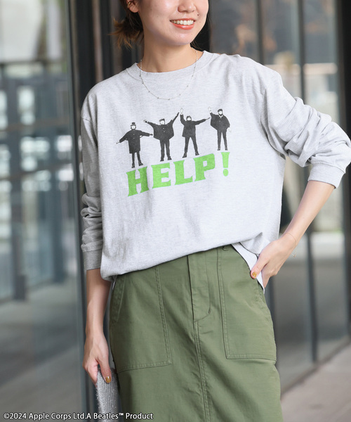 JOURNAL STANDARD relume(ジャーナルスタンダード レリューム)の「《追加》別注【GOOD ROCK SPEED】THE BEATLESロングスリーブTEE(Tシャツ/カットソー・レディース・ブラックミックス/グレー・FREE)」の12枚目の写真