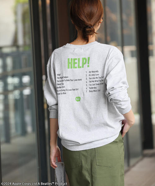 JOURNAL STANDARD relume(ジャーナルスタンダード レリューム)の「《追加》別注【GOOD ROCK SPEED】THE BEATLESロングスリーブTEE(Tシャツ/カットソー・レディース・ブラックミックス/グレー・FREE)」の15枚目の写真