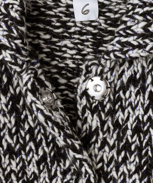 6（ロク）の「＜6(ROKU)＞ウール ローゲージ カーディガン