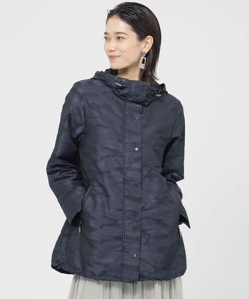 【セール】【ウォッシャブル】カモフラジャカードミドルコート（ブルゾン）｜EVEX by KRIZIA（エヴェックスバイクリツィア） 24,090円