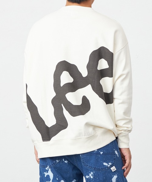 Lee(リー)の「Lee/リー 【親子リンク】BACK BIG LOGO SWEAT(スウェット・メンズ・ブラック/パープル/アイボリー/オレンジ・SMALL/MEDIUM/LARGE/X-LARGE)」の2枚目の写真