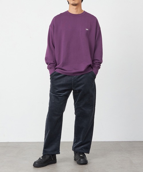 Lee(リー)の「Lee/リー 【親子リンク】BACK BIG LOGO SWEAT(スウェット・メンズ・ブラック/パープル/アイボリー/オレンジ・SMALL/MEDIUM/LARGE/X-LARGE)」の15枚目の写真