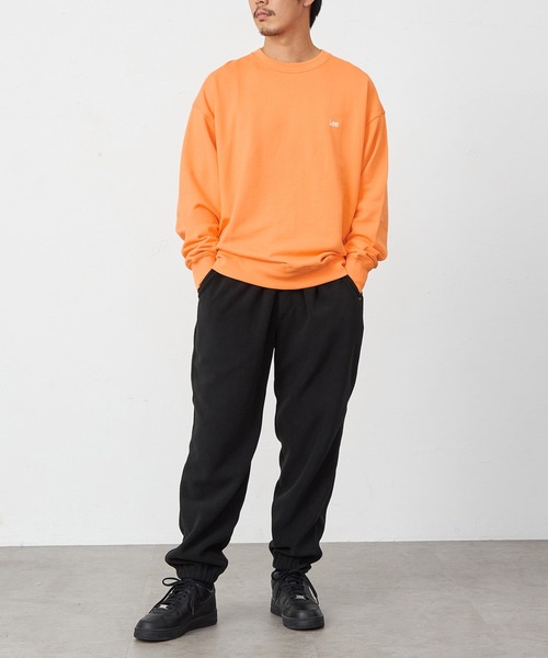 Lee(リー)の「Lee/リー 【親子リンク】BACK BIG LOGO SWEAT(スウェット・メンズ・ブラック/パープル/アイボリー/オレンジ・SMALL/MEDIUM/LARGE/X-LARGE)」の9枚目の写真