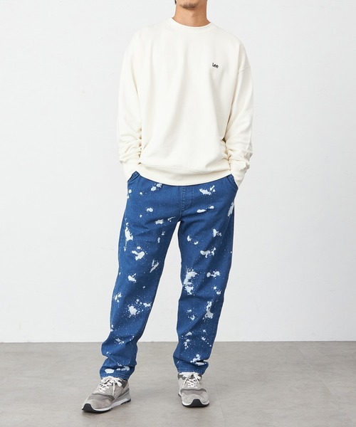 Lee(リー)の「Lee/リー 【親子リンク】BACK BIG LOGO SWEAT(スウェット・メンズ・ブラック/パープル/アイボリー/オレンジ・SMALL/MEDIUM/LARGE/X-LARGE)」の7枚目の写真