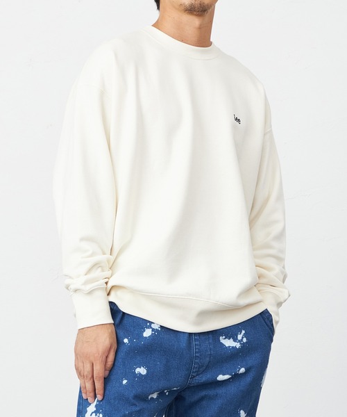 Lee(リー)の「Lee/リー 【親子リンク】BACK BIG LOGO SWEAT(スウェット・メンズ・ブラック/パープル/アイボリー/オレンジ・SMALL/MEDIUM/LARGE/X-LARGE)」の6枚目の写真