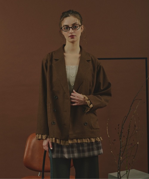 loin nuit(ロワンニュイ)の「plaid pattern layered set pants / プラッドパターンレイヤードセットパンツ(その他パンツ・レディース・ブラウン/カーキ・FREE)」の12枚目の写真