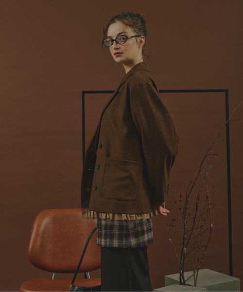 loin nuit(ロワンニュイ)の「plaid pattern layered set pants / プラッドパターンレイヤードセットパンツ(その他パンツ・レディース・ブラウン/カーキ・FREE)」の13枚目の写真