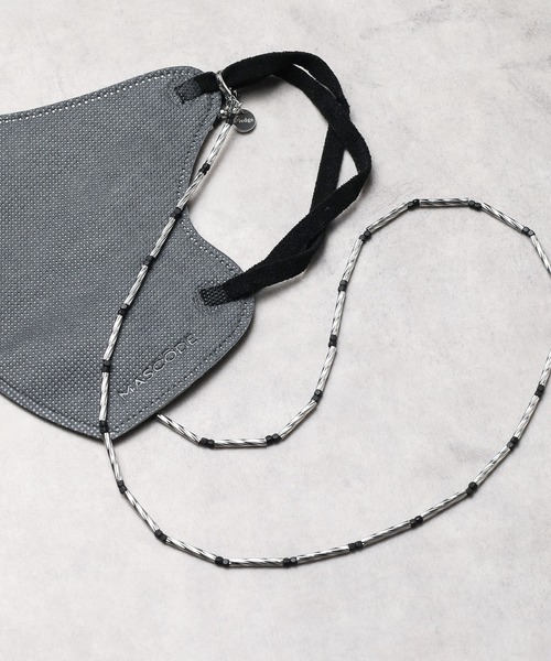 Pledge（プレッジ）の「【Pledge】3WAY Code Necklace（ネックレス・メンズ・シルバー/ブラック・FREE）」の4枚目の写真