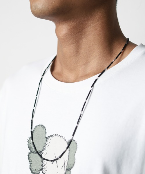 Pledge（プレッジ）の「【Pledge】3WAY Code Necklace（ネックレス・メンズ・シルバー/ブラック・FREE）」の7枚目の写真