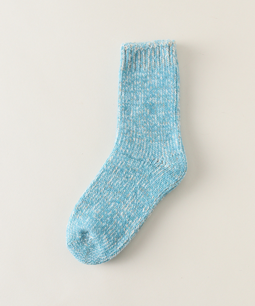 H FOOT WEAR（エイチフットウェア）の「【H FOOT WEAR/エイチ フットウェア】メランジソックス（ソックス/靴下・レディース・ブルー/ブラック/レッド・FREE）」の3枚目の写真