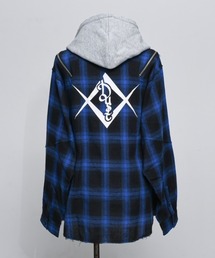 REFLEM【レフレム】REFLEM×DustDevilフード付きチェックシャツ REFLEM（レフレム）の「【 REFLEM × Dust Devil SPECIAL COLLABORATION