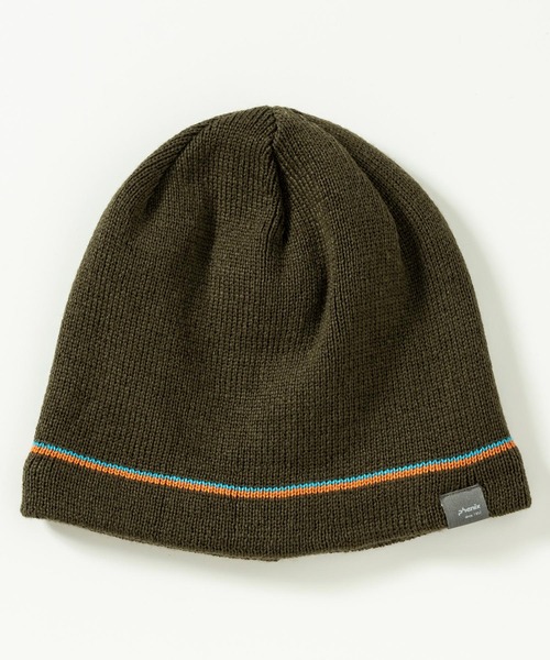 phenix（フェニックス）の「phenix(フェニックス)Double Line Beanie ダブルラインニットハット/ニットキャップ メンズ/スキーウェア/ニット帽/ビーニー（ニットキャップ/ビーニー・メンズ・ライトグリーン/カーキ/ブラック/ホワイト/ネイビー/レンガ・ONE SIZE）」の3枚目の写真