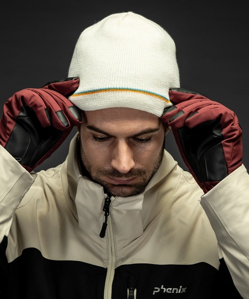 phenix（フェニックス）の「phenix(フェニックス)Double Line Beanie ダブルラインニットハット/ニットキャップ メンズ/スキーウェア/ニット帽/ビーニー（ニットキャップ/ビーニー・メンズ・ライトグリーン/カーキ/ブラック/ホワイト/ネイビー/レンガ・ONE SIZE）」の9枚目の写真