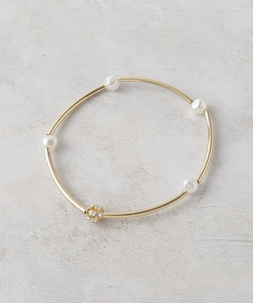 OPAQUE.CLIP(オペークドットクリップ)の「2連フェイクパールブレスレット(ブレスレット・レディース・シルバー/ゴールド・00)」の5枚目の写真