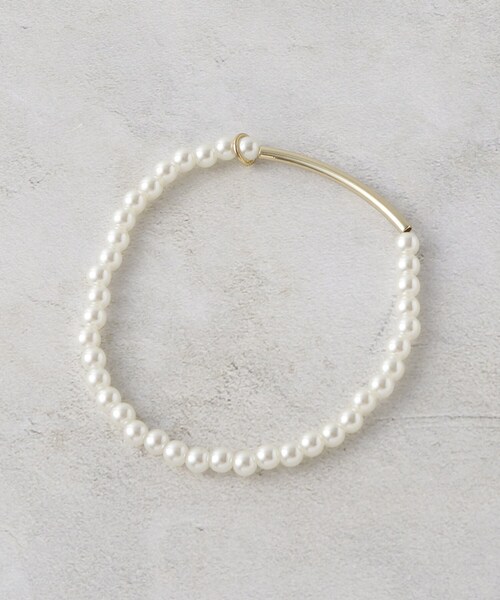 OPAQUE.CLIP(オペークドットクリップ)の「2連フェイクパールブレスレット(ブレスレット・レディース・シルバー/ゴールド・00)」の6枚目の写真