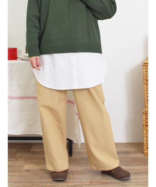 Samansa Mos2（サマンサ モスモス）の「【M/Lサイズ】【帯電防止】ストレートパンツ（その他パンツ・レディース・グレー/ベージュ/チャコールグレー/カーキ・L/M）」の3枚目の写真