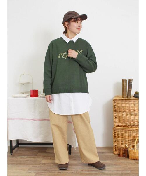 Samansa Mos2（サマンサ モスモス）の「【M/Lサイズ】【帯電防止】ストレートパンツ（その他パンツ・レディース・グレー/ベージュ/チャコールグレー/カーキ・L/M）」の6枚目の写真