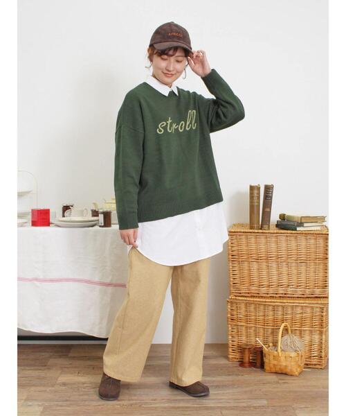 Samansa Mos2（サマンサ モスモス）の「【M/Lサイズ】【帯電防止】ストレートパンツ（その他パンツ・レディース・グレー/ベージュ/チャコールグレー/カーキ・L/M）」の7枚目の写真