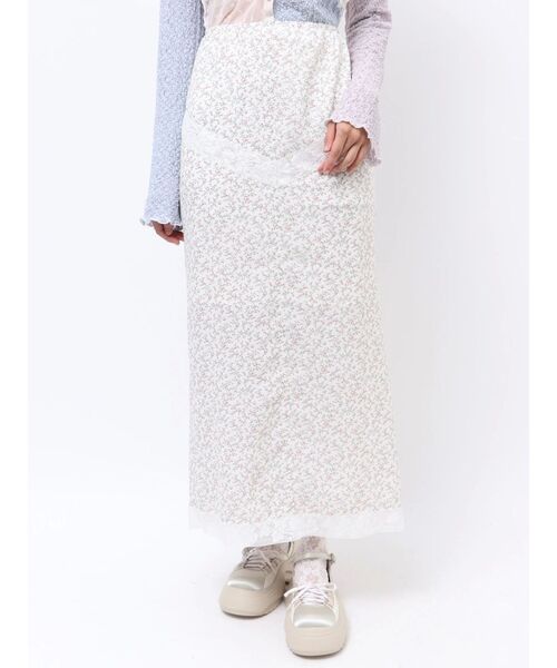 merry jenny（メリージェニー）の「girlhoodレースコンビスカート（スカート・レディース・ブラック/オフホワイト/ピンク・FREE）」の18枚目の写真