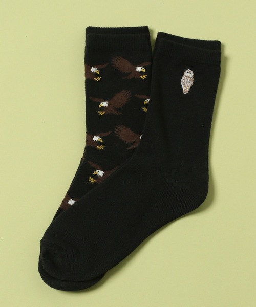 niko and...（ニコアンド）の「【あさひやま動物園応援商品】2Pセットソックス（ソックス/靴下・レディース・ブラック/ピンク/グリーン・FREE）」の2枚目の写真