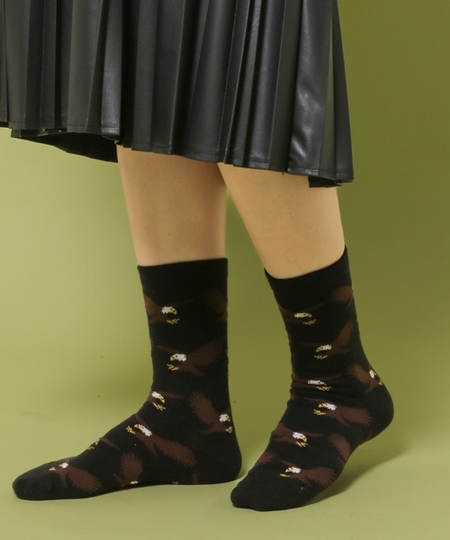 niko and...（ニコアンド）の「【あさひやま動物園応援商品】2Pセットソックス（ソックス/靴下・レディース・ブラック/ピンク/グリーン・FREE）」の4枚目の写真