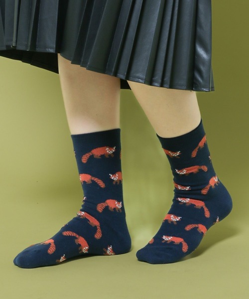 niko and...（ニコアンド）の「【あさひやま動物園応援商品】2Pセットソックス（ソックス/靴下・レディース・ブラック/ピンク/グリーン・FREE）」の8枚目の写真