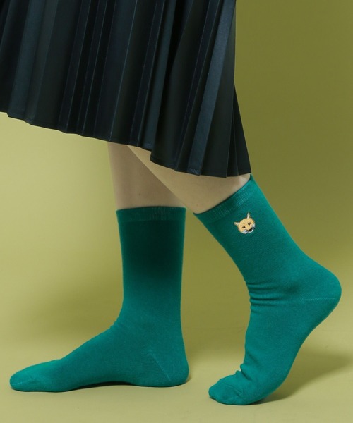 niko and...（ニコアンド）の「【あさひやま動物園応援商品】2Pセットソックス（ソックス/靴下・レディース・ブラック/ピンク/グリーン・FREE）」の9枚目の写真