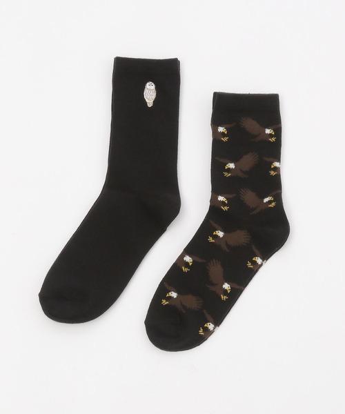 niko and...（ニコアンド）の「【あさひやま動物園応援商品】2Pセットソックス（ソックス/靴下・レディース・ブラック/ピンク/グリーン・FREE）」の10枚目の写真