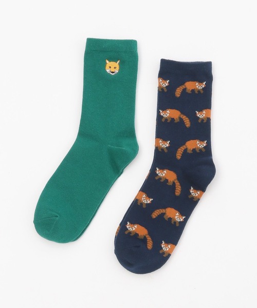 niko and...（ニコアンド）の「【あさひやま動物園応援商品】2Pセットソックス（ソックス/靴下・レディース・ブラック/ピンク/グリーン・FREE）」の14枚目の写真