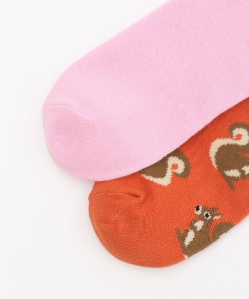 niko and...（ニコアンド）の「【あさひやま動物園応援商品】2Pセットソックス（ソックス/靴下・レディース・ブラック/ピンク/グリーン・FREE）」の17枚目の写真