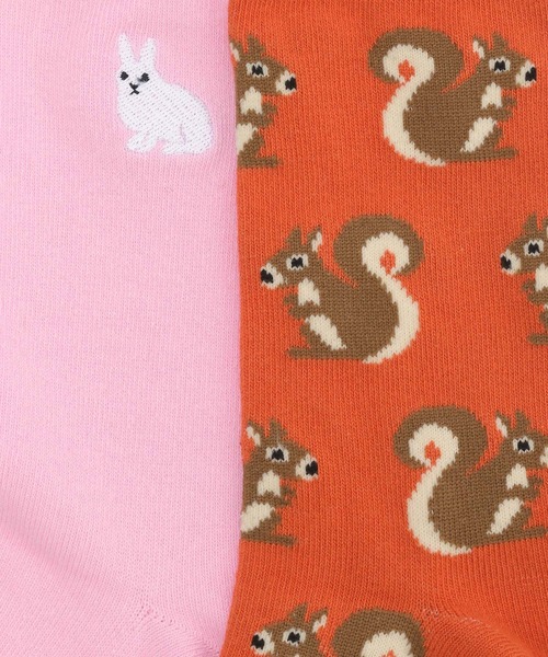 niko and...（ニコアンド）の「【あさひやま動物園応援商品】2Pセットソックス（ソックス/靴下・レディース・ブラック/ピンク/グリーン・FREE）」の19枚目の写真