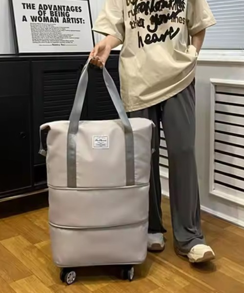 TONE SELECT GOODS（トーンセレクトグッズ）の「urbanfemine./大容量キャスター付きトラベルバッグ U7400（スーツケース/キャリーバッグ・レディース・ラベンダー/ブルー/グレー/パープル/グリーン/ピンク/ブラック・FREE）」の3枚目の写真