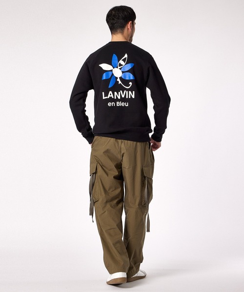 LANVIN en Bleu（ランバンオンブルー）の「【LANVIN en Bleu ESSENTIAL】BALTARD / バックプリント” マルグリット” スウェット（スウェット・メンズ・ネイビー/ブラック/アイボリー・SMALL/MEDIUM/LARGE/X-LARGE/XX-LARGE）」の20枚目の写真