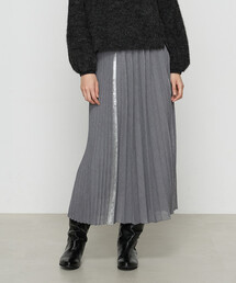 K.T KIYOKO TAKASE | 箔プリントコンビネーションアコーディオン プリーツスカート(スカート)