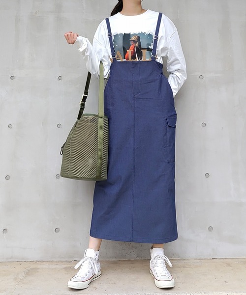 Q（キュー）の「メッシュバケットバッグ（ショルダーバッグ・レディース・アイボリー/オリーブ・ONE SIZE）」の17枚目の写真