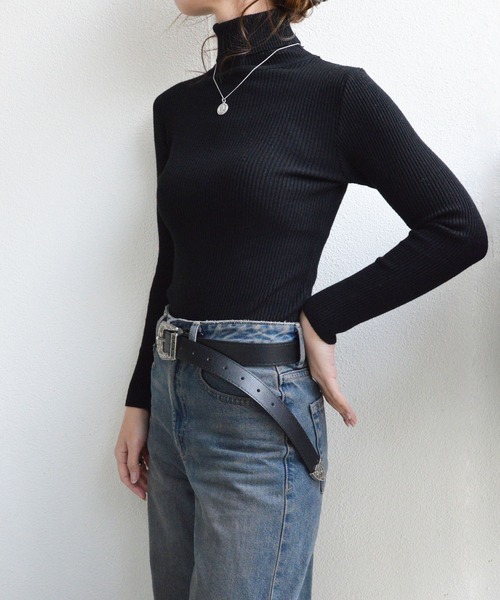 styiro（スタイロ）の「ウエスタンPUレザーベルト ヴィンテージ（ベルト・レディース・ブラック/ブラウン/レオパード・FREE）」の20枚目の写真