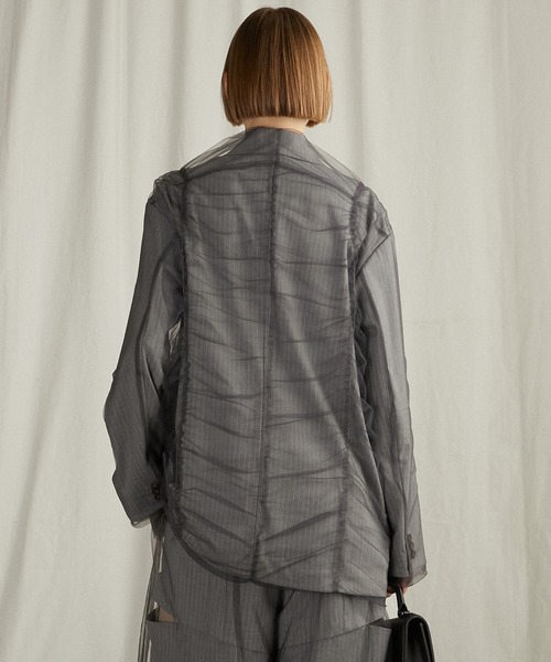 セール】チュールレイヤードジャケット / Tulle Layered Jacket