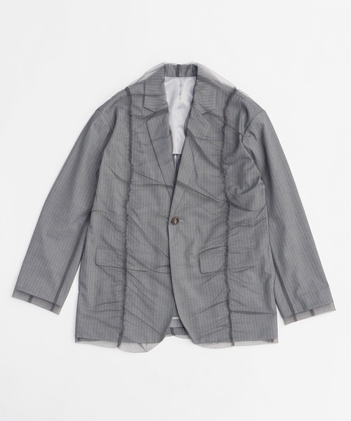 セール】チュールレイヤードジャケット / Tulle Layered Jacket
