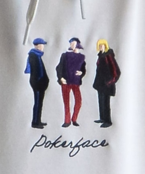 MODISH GAZE(モディシュガゼ)の「イラスト刺繍プルパーカー(パーカー・メンズ・ブラック/グレイッシュベージュ/ホワイト・MEDIUM)」の18枚目の写真