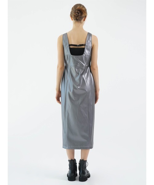 :ETHROF（イーサオブ）の「DOUBLE ZIP LEATHER ONEPIECE（ワンピース・レディース・ダークネイビー/ガンメタ/ブラック・MEDIUM）」の22枚目の写真