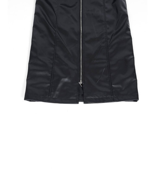 :ETHROF（イーサオブ）の「DOUBLE ZIP LEATHER ONEPIECE（ワンピース・レディース・ダークネイビー/ガンメタ/ブラック・MEDIUM）」の15枚目の写真