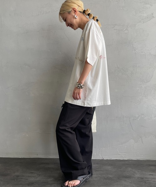 PAYDAY（ペイデイ）の「[PAY DAY/ペイデイ] 別注 ミックスロゴデザインTシャツ（Tシャツ/カットソー・レディース・ホワイト/ブラック・F）」の18枚目の写真