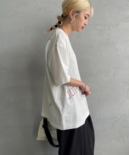 PAYDAY（ペイデイ）の「[PAY DAY/ペイデイ] 別注 ミックスロゴデザインTシャツ（Tシャツ/カットソー・レディース・ホワイト/ブラック・F）」の14枚目の写真