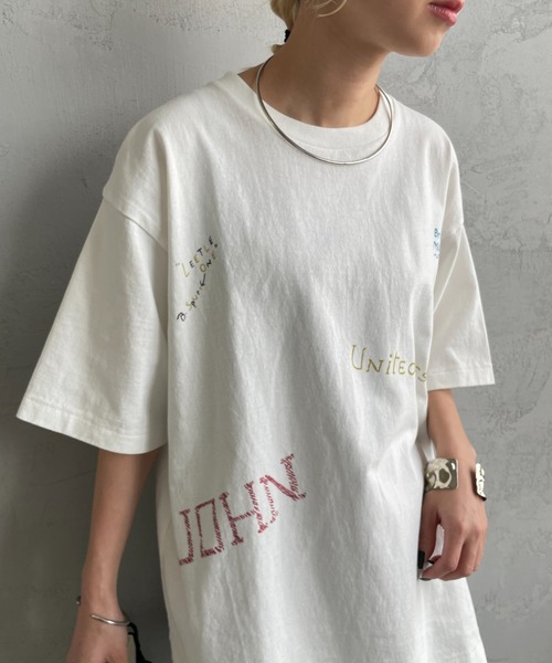 PAYDAY（ペイデイ）の「[PAY DAY/ペイデイ] 別注 ミックスロゴデザインTシャツ（Tシャツ/カットソー・レディース・ホワイト/ブラック・F）」の21枚目の写真