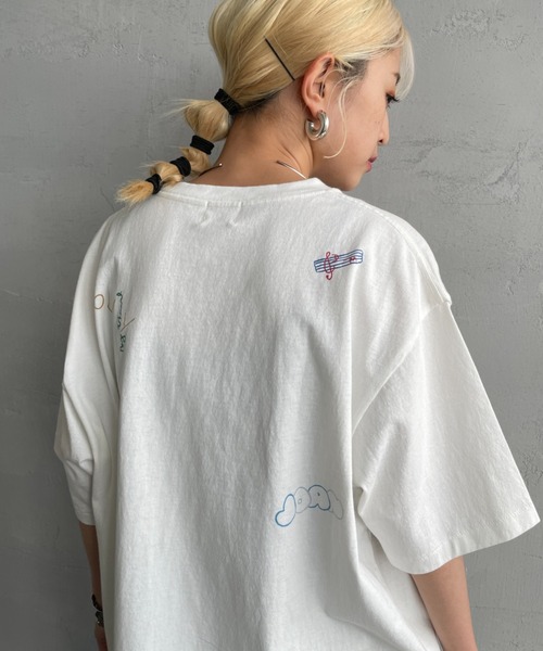 PAYDAY（ペイデイ）の「[PAY DAY/ペイデイ] 別注 ミックスロゴデザインTシャツ（Tシャツ/カットソー・レディース・ホワイト/ブラック・F）」の22枚目の写真